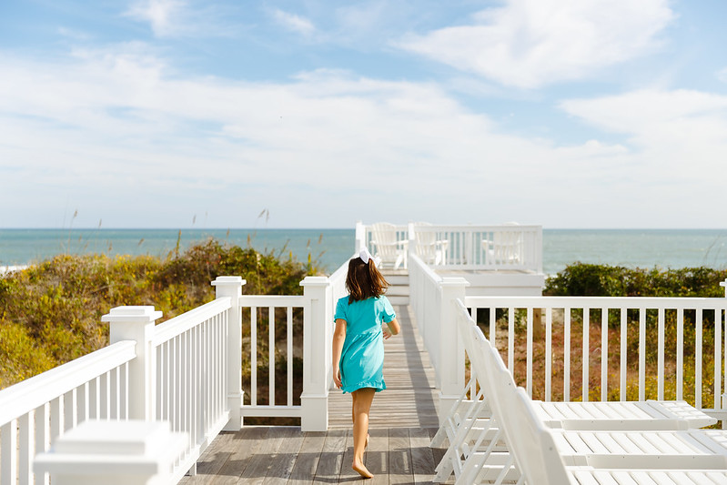 girl at oceanfront location