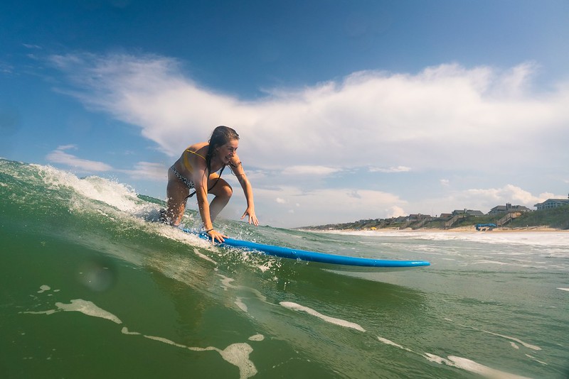 outer banks surfing lesson