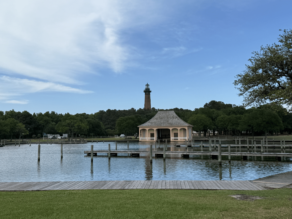 Currituck Beach Lighthouse view from Whalehead