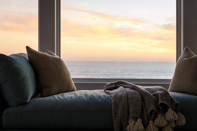 cozy oceanfront nook