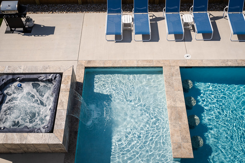 pool and hot tub