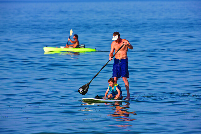 Paddleboard and kayak on the ocean!