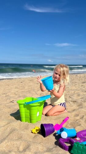 Playing in the sand