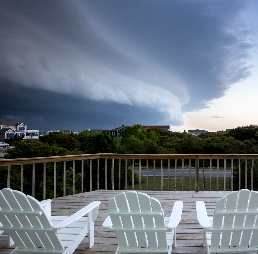 A view of a storm from Duck, NC.